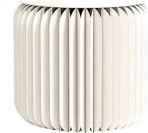 NOONTIDE Folding Stool - 12Inch Home Furniture 660lb Load Capacity Foldable Paper Stool Eco-Friendly Kraft Paper Honeycomb Design,Foldable to 1.2",Brown Modern Minimalist Stool for Living Room(White)