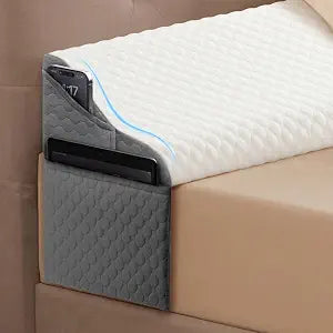 Simpledad Twin Size Wedge Pillow Headboard for Bed Gap Filler, Bed Wedge Pillow for Headboard Gap (0-8") Ergonomic Mattress Wedge Gap Filler for Stop Pillows, Phones & Items Falling Down(39"X10"X6")