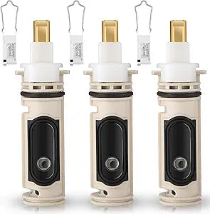 Enhon 3 Pack 1222 Replacement Cartridge Compatible with Moen with Puller, Tub Shower Cartridge Replacement Kit Compatible with Posi temp Faucet, Shower Repair Tool
