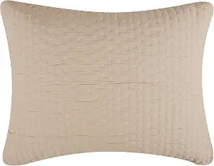 Greenland Home Fashions Homestead Modern Artisan Reversible Matelass�� Pillow Sham, Standard, Natural