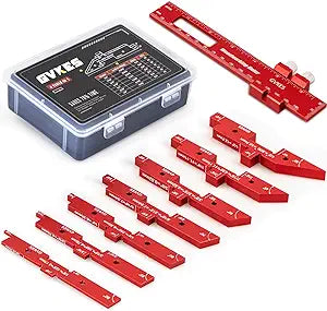 8-Piece 6061-T651 Setup Blocks | 0.001" Precision Woodworking Gauge Set | Professional Height & Depth Tool for Router Table & Table Saw
