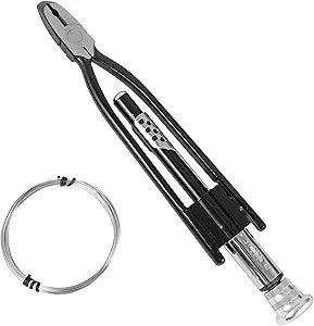 OEMTOOLS 22662 9 Inch Reversible Wire Twister Pliers with Steel Wire, Left and Right Twists, Aviation Pliers, Automotive Wire Tools, Pliers for Mechanics