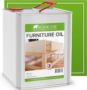 Nordicare Wood Oil Colorless - Premium Walnut Oil, Teak Oil, Wood Oil Furniture for Oak, Beech, Teak, Walnut, Pine, Larch - Natural Furniture Wood Oil - Made in Denmark - for Indoor Use (84.5 oz)