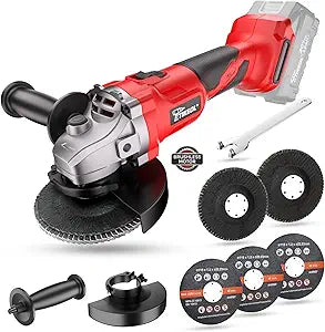 20V Cordless Angle Grinder 4-1/2 Inch, Brushless Electric Grinder 8000RPM for Cutting, Grinding & Polishing, Portable Metal Cutting Tool (Tool Only)