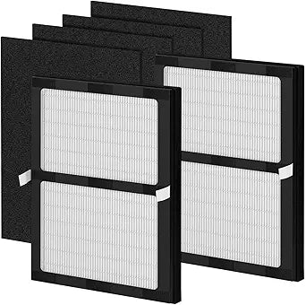 IAF-H-100D Replacement Filters, Compatible with Idylis IAF-H-100D, Filtrete FAP-C01-D, IAP-10-175, IAPC-40-160 Air Purifiers (2 HEPA + 4 Carbon Pre-filter)