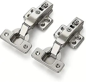 Ravinte 30 Pack 15 Pairs European Kitchen Cabinet Hinges Soft Close Full Overlay Door Heavy-Duty Frameless Adjustable Concealed Cabinet Cup Hinges