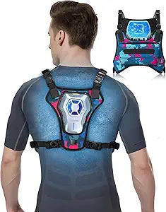 Portable Wearable Fan Rechargeable with Cooling Plate, Lightweight Cooling Vest, Portable Back Air Conditioner, Personal Fan Perfect for Travel