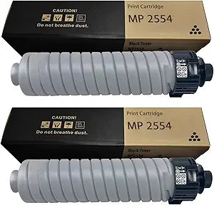 2-Pack MP2554 MP3554 High Yield Toner Cartridge Compatible with Ricoh MP2554 MP2555 MP3054 MP3055 MP3554 MP3555 MP4054 MP4055 MP5054 MP5055 MP6054 MP6055 IM2500 IM3500 IM4000 IM5000 IM6000 Printers