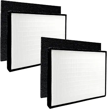 Nispira SPA-421A & SPA-582A Classic BioGS Models Replacement HEPA Filter with Activated Carbon for Rabbit Air Purifier 2 Sets