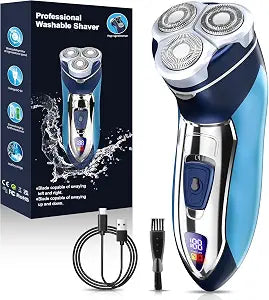 Sakioo Electric Razor for Men, Electric Rotary Shaving Face Shaver