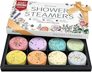 Shower Steamers Aromatherapy Birthday Gifts for Women - 8 Pack Shower Bombs Gift Set, Self Care Home Spa, Boo Basket Stocking Stuffers, Christmas White Elephant Gifts for Adults Mom Wife Teens