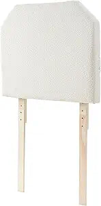 DormCo Tavira Allure - Boucle Dorm Outlet Headboard with Legs - Cream White