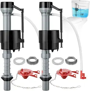 2 Sets Toilet Float Replacement Kit with 2 Inch Flapper Replacements