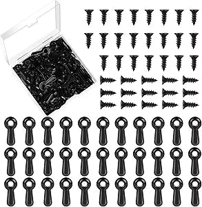Picture Frame Turn Button Fasteners Set 100 PCS Backing Clips with Screws