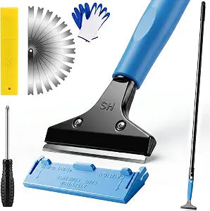 Floor Scraper - 8'' To 67'' Adjustable Long Handle