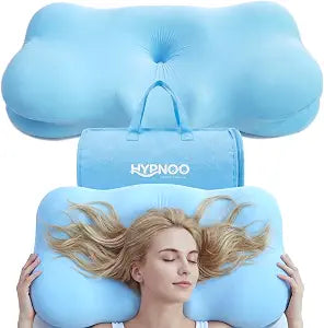 Cloud Align Pillow for Sleep Apnea, Orthopedic Memory Foam Cervical Neck Alignment Support for Side, Back & Stomach Sleepers | Neck Pain Relief and Snoring Comfort | Breathable Non-Flattening Design