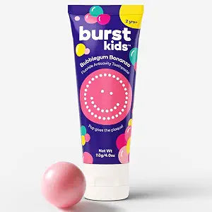 BURST Bubblegum Bonanza Kids Toothpaste with Fluoride (4oz)