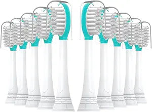 Kids Replacement Toothbrush Heads 10 Pack for Philips Sonicare Blue