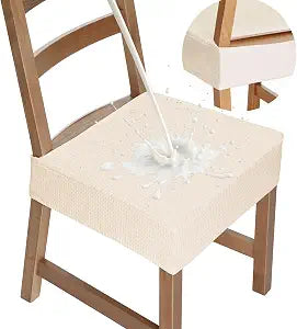 Waterproof Seat Covers for Dining Room Chairs Soft Stretch Washable