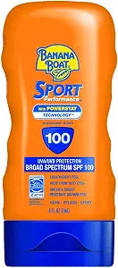 Banana Boat Sport Ultra SPF 100 Sunscreen Lotion, 4oz | Banana Boat Lotion Sunscreen SPF 100, Water Resistant, 4oz