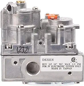 H3V-LP Dexen 3 Volt OEM CSA Certified Fixed Flame Height IPI Propane Gas Valve for Fireplaces, Stoves, and Gas Logs