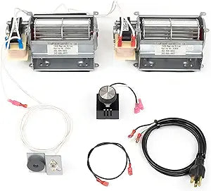 BLOTSDV UZY4 Fireplace Blower Fan Kit for Majestic, FMI, & More - Ball Bearing, Energy Efficient Fireplace Fan Blower Kit w/Quiet High Airflow Motor - Easy to Install Home Heating Accessories
