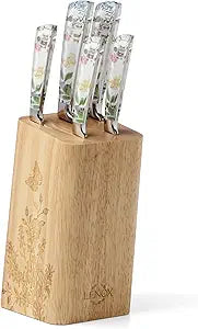 Lenox 898380 Butterfly Meadow Herbs 6-Piece Cutlery Block Set
