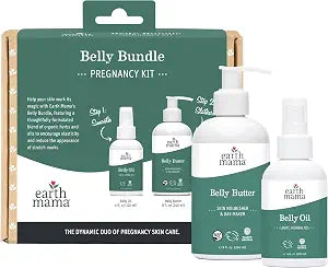 Earth Mama - Belly Bundle Pregnancy Kit, Butter & Oil - 8 fl oz, 4 fl oz