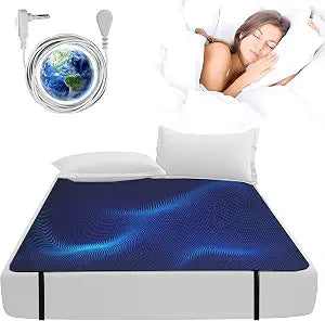 Grounding Mat for Bed King, 76"x80" Earthing Mat Grounding Pad for Better Sleep, Pain and Stress Relief, Conductive Carbon Fiber with Grounding Cord, Safe & Durable