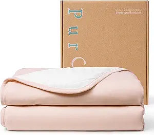 PurComfy Supersoft Toddler Comforter, Premium Bamboo Viscose Crib Blanket, Breathable 1.0 Tog Crib Quilt for All Seasons 39"55"