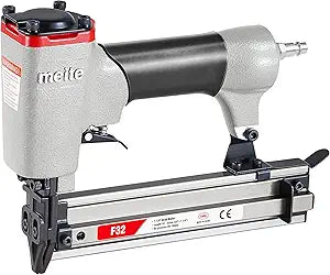 meite F32 Brad Nailer 18 Gauge 3/8" to 1-1/4" Pneumatic Tool for Woodworking Projects