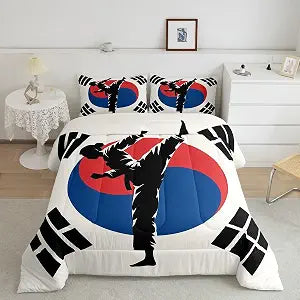 Feelyou Kids Taekwondo Comforter Set Full Size Boys Girls