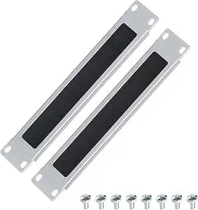 1U Brush Panel Cable Management for 10" Sturdy Stackable Network Rack