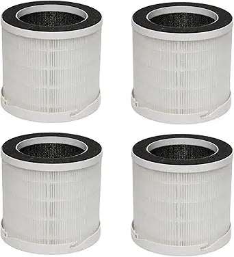 PUREBURG Replacement Filter Compatible with Airthereal ADH70 Air Purifier, 4-Pack H13 HEPA Activated Carbon 3-Stage Filtration For Air Clean Dust VOCs Odor