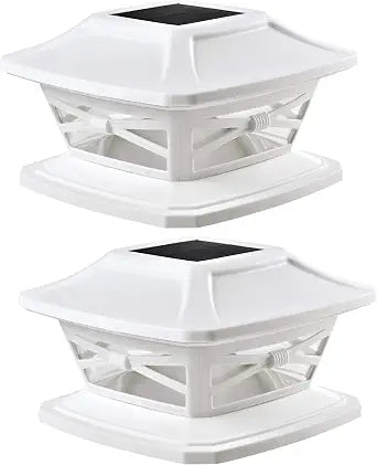 Davinci Flexfit Solar Outdoor Post Cap Lights, 4x4 5x5 6x6, Bright LED, 2PK