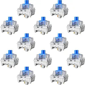 Zhouwang Keyboard Clickers for 3D Prints,72 Pcs Blue Clicky Switches Kit