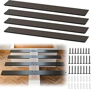 Zonon 4 Pack 16 Inch Countertop Support Brackets Hidden Island Flat Wall Support Bracket for Kitchen Outdoor Commercial Spaces DIY Home Renovations Mounting Hardware Included