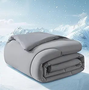 SameBed Cooling Comforter King/Cali King Size, Summer Blanket for Hot Sleepers, Lightweight Comforter for Night Sweats, Double-Sided Breathable Cooling Beddings (Dark Grey, 108"*90")