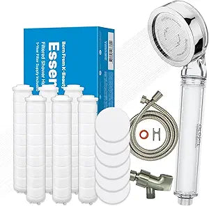 Essential Everyday Shower Ritual Elevating Koreas Beauty Legacy  High-Purity Sediment Filters for Softer Skin & Smoother Hair | 1 Year Advanced Filtration Set (JNE100-SET-1YR)