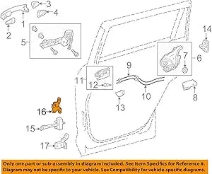 Genuine Toyota (68760-06010) Door Hinge Assembly