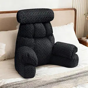 FXXUDVNIIN Back Pillow for Bed Sitting up  with 9.4" Armrest | Suitable for reading, playing games, relaxing, tv pillows for sitting in bed ,floor pillows and adult back support.