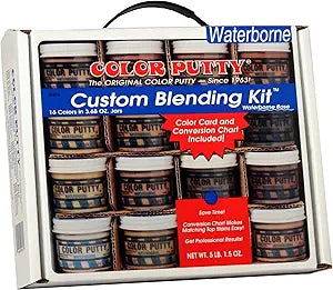 Color Putty Custom Blending Kit by Color Putty - Includes Sixteen 3.68 oz jars of High Performance Putty, Available in Waterborne or Oil Based (Waterborne)