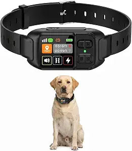 RPZ GPS Wireless Dog Fence, Rechargeable Dog Collar System | Custom boundary setup; 49-6561 ft coverage for yards, farms, camping and outdoor adventures