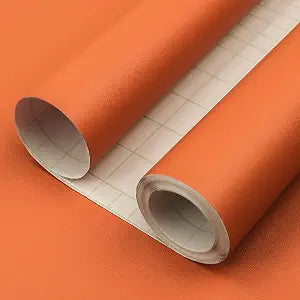 Orange Peel and Stick Wallpaper, 15.7 X 157 inches Renter Friendly Wallpaper, Vinyl PVC Removable Wall Paper, Self-Adhesive Wall Sticker Decoration for Counter Furniture Cabinet and Room