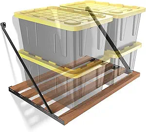 Koova Universal Garage Shelving Kit - Heavy-Duty, Easy Install, Customizable, 600 lbs. Support, Made in USA, Maximize Storage, Reclaim Floor Space