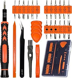 45PCS Precision Screwdriver Set, Small Screwdriver wtit Flathead Phillips