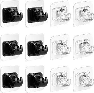 12 Set of Command Curtain Rod HooksInner Rod Diameter: Approx 0.87 InchesAdhesive Curtain Rod Holder, No Drill Curtain Rod Brackets for Easy Installation, No Tools Required