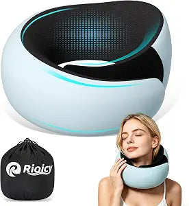Travel Pillows for Airplanes, Neck Pillow for Traveling, Ergo Memory Foam Travel Pillow, Relief Neck Pain with Breathable Support for Long Flights, Airplanes, Car, Train & Office Use