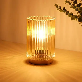 Cordless Table Lamp with Timer, Bedside Lamps with LED Warm Light