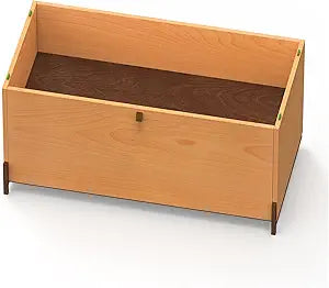 SBS-E-1-2 Stackable Drawers, Compatible with 2 Layer Shoe Cabinets, 29 inch Width Expandable Modulet, BasswoodColor Wood Furniture